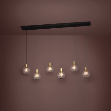 Eglo - Dimbare LED hanglamp aan een koord 6xLED/5,4W/230V 3000K goud