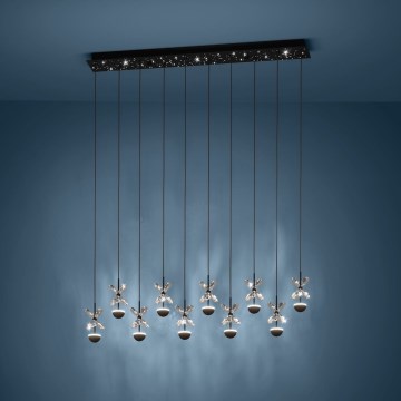 Eglo - Dimbare LED hanglamp aan een koord LED/23W/230V 3000K zwart