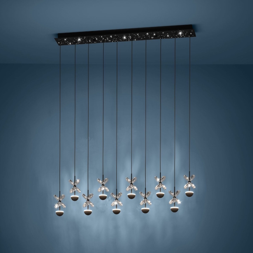 Eglo - Dimbare LED hanglamp aan een koord LED/23W/230V 3000K zwart