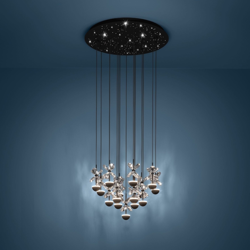 Eglo - Dimbare LED hanglamp aan een koord LED/27W/230V 3000K zwart
