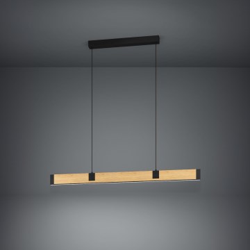 Eglo - Dimbare LED hanglamp aan een koord LED/28,8W/230V 3000K zwart/bruin