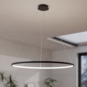 Eglo - Dimbare LED hanglamp aan een koord LED/40W/230V 2700-6500K zwart + afstandsbediening
