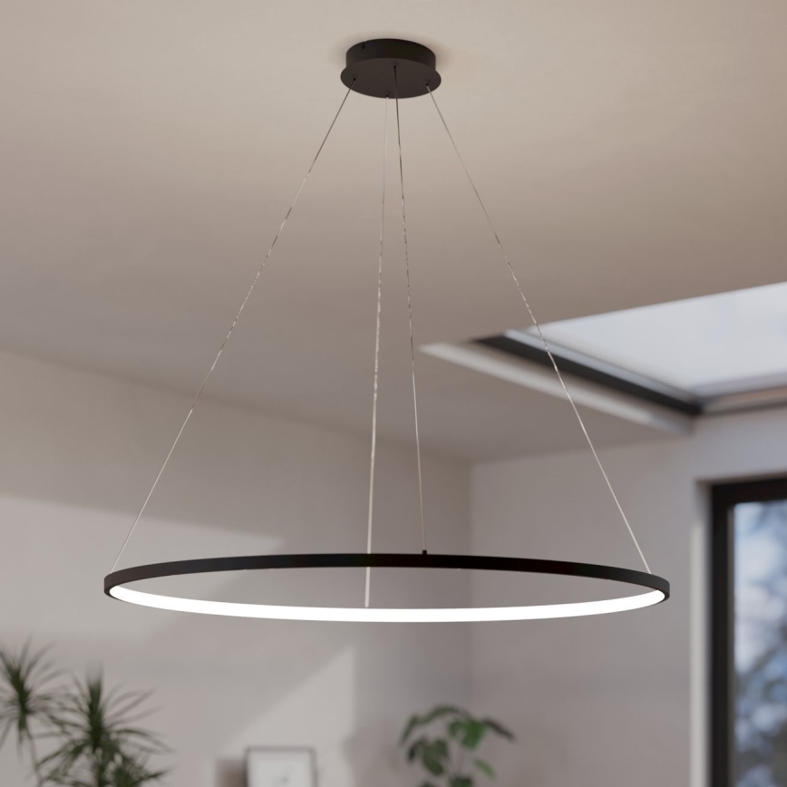 Eglo - Dimbare LED hanglamp aan een koord LED/40W/230V 2700-6500K zwart + afstandsbediening