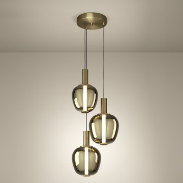 Eglo - Dimbare LED-kroonluchter LED/5W/230V + 2xLED/6,5W + 3xLED/1,6W 2200-6500K goudkleurig