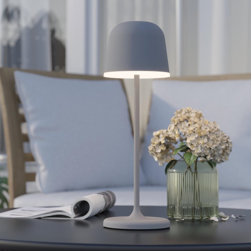 Eglo - Dimbare LED oplaadbare buitenlamp LED/2,2W/5V 1800 mAh grijs IP54