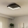 Eglo - Dimbare LED plafondlamp LED/12W/230V 2700-6500K zwart + afstandsbediening