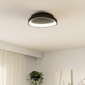 Eglo - Dimbare LED Plafondlamp LED/12W/230V 2700-6500K zwart + afstandsbediening