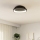 Eglo - Dimbare LED Plafondlamp LED/12W/230V 2700-6500K zwart + afstandsbediening
