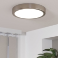 Eglo - Dimbare LED Plafondlamp LED/17W/230V chroom