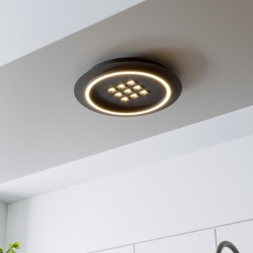 Eglo - Dimbare LED plafondlamp LED/21,4W/230V 2700-6500K zwart + afstandsbediening