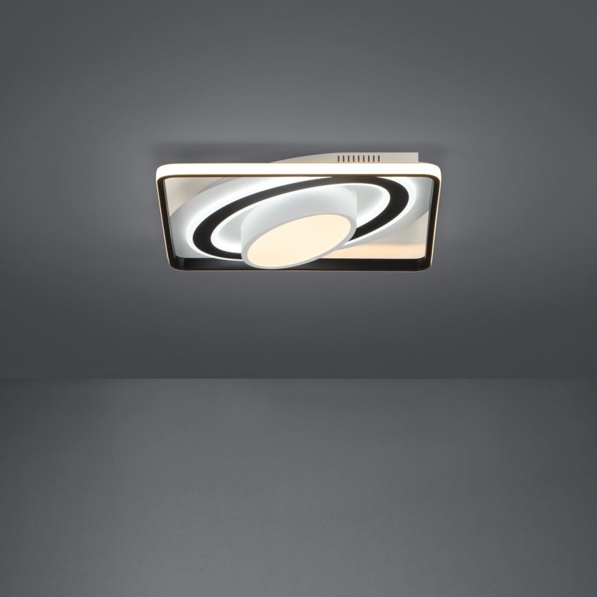 Eglo - Dimbare LED Plafondlamp LED/21,5W/230V + LED/10,5W + LED/3W 3000-6500K zwart + afstandsbediening