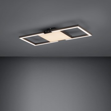 Eglo - Dimbare LED Plafondlamp LED/26,2W/230V 2700-6500K zwart + afstandsbediening
