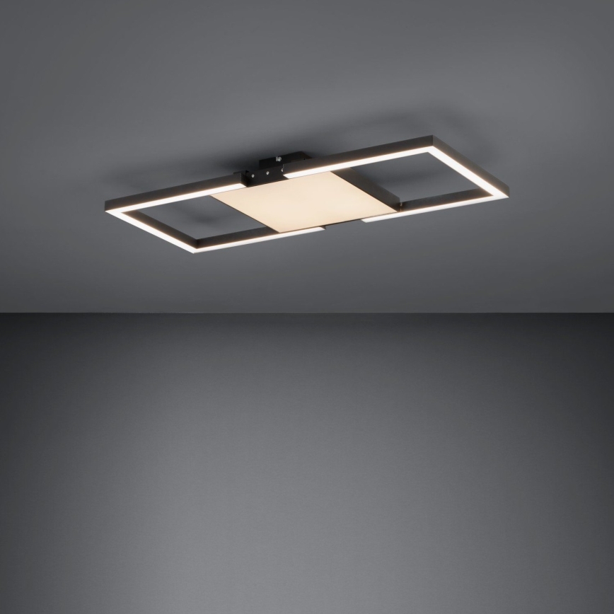 Eglo - Dimbare LED Plafondlamp LED/26,2W/230V 2700-6500K zwart + afstandsbediening