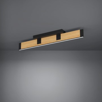 Eglo - Dimbare LED Plafondlamp LED/27W/230V 3000K zwart/bruin
