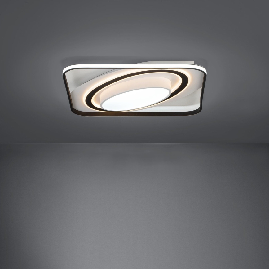 Eglo - Dimbare LED Plafondlamp LED/28W/230V+LED/13W+ LED/2,8W 3000-6500K zwart + afstandsbediening