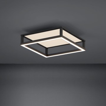 Eglo - Dimbare LED Plafondlamp LED/29,4W/230V 2700-6500K zwart + afstandsbediening