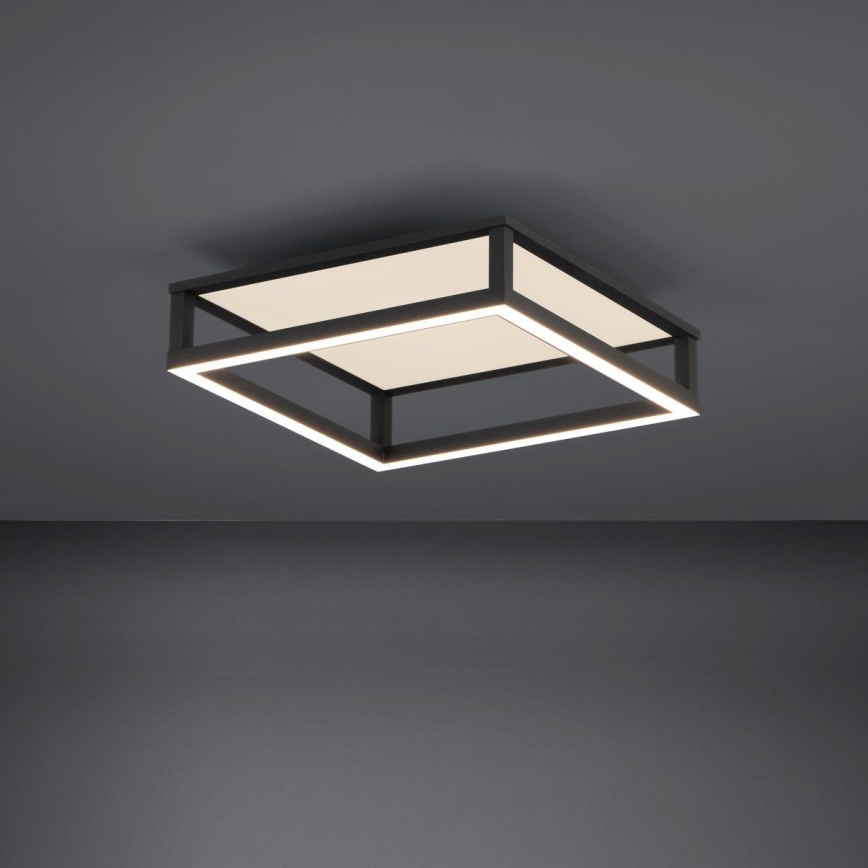 Eglo - Dimbare LED Plafondlamp LED/29,4W/230V 2700-6500K zwart + afstandsbediening