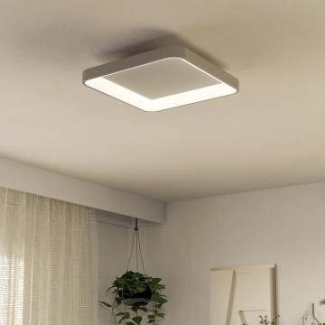 Eglo - Dimbare LED plafondlamp LORETELLO LED/12W/230V wit + afstandsbediening
