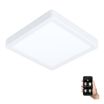 Eglo - Dimbare LED-plafondlamp voor de badkamer LED/16,5W/230V 2700-6500K IP44 ZigBee 21x21 cm