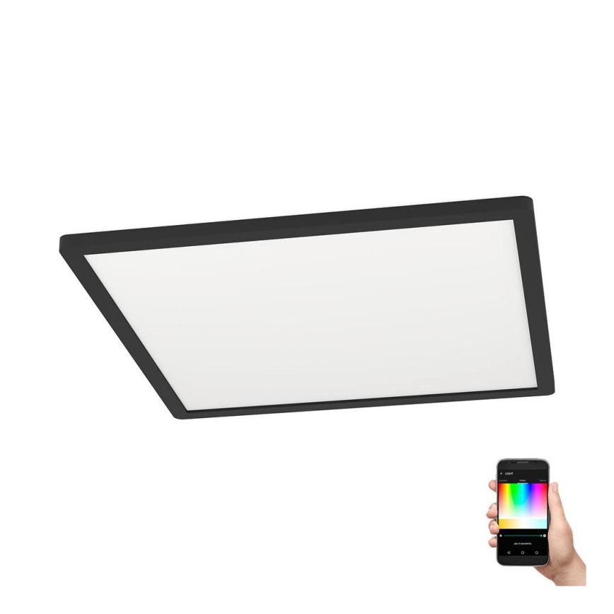 Eglo - Dimbare LED RGBW Plafond Lamp LED/16,5W/230V zwart ZigBee