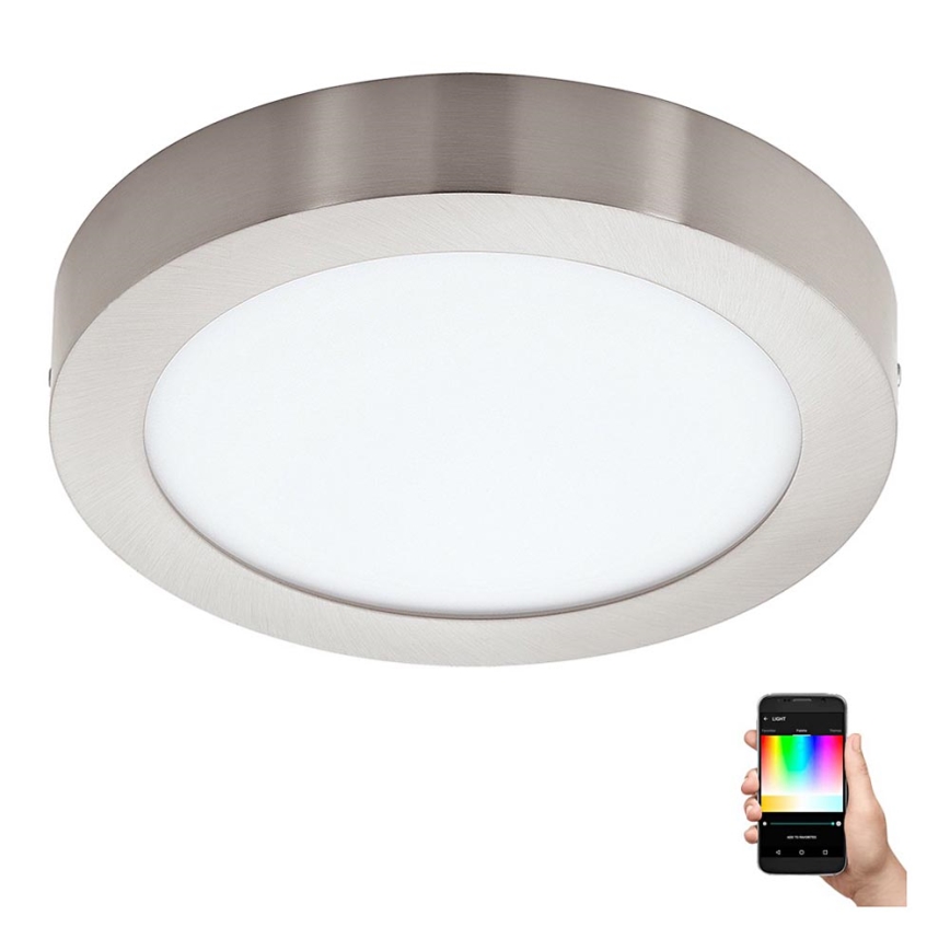 Eglo - Dimbare LED RGBW-plafondlamp FUEVA-C LED/21W/230V Bluetooth Ø 30 cm