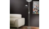 EGLO - Dimbare staande lamp 1xR7s/230W+1xG9/33W mat chroom