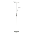 EGLO - Dimbare vloerlamp BAYA 1xR7s/230W+1xG9/33W mat chroom