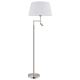 Eglo/Edi Lamp - Staande LED Lamp SANTANDER 1xE27/11W/230V + LED/2,3W chroom