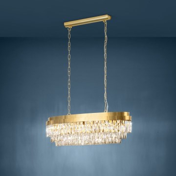 Eglo - Hanglamp aan een ketting 10xE14/40W/230V goud