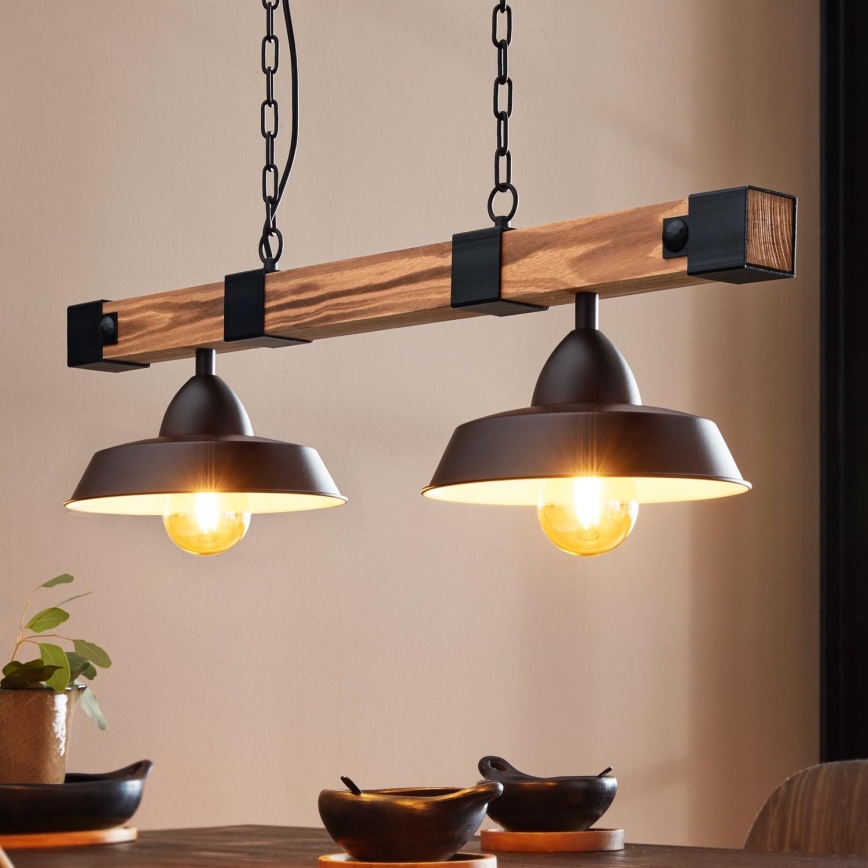 Eglo - Hanglamp aan een ketting 2xE27/60W/230V