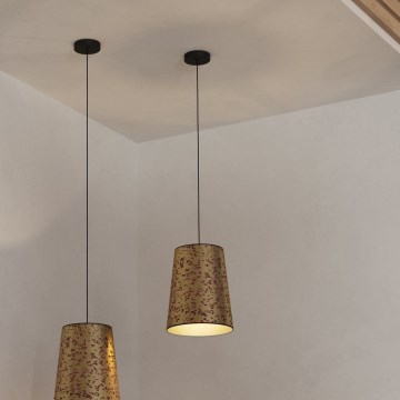 Eglo - Hanglamp aan een koord 1xE27/25W/230V goud/roze