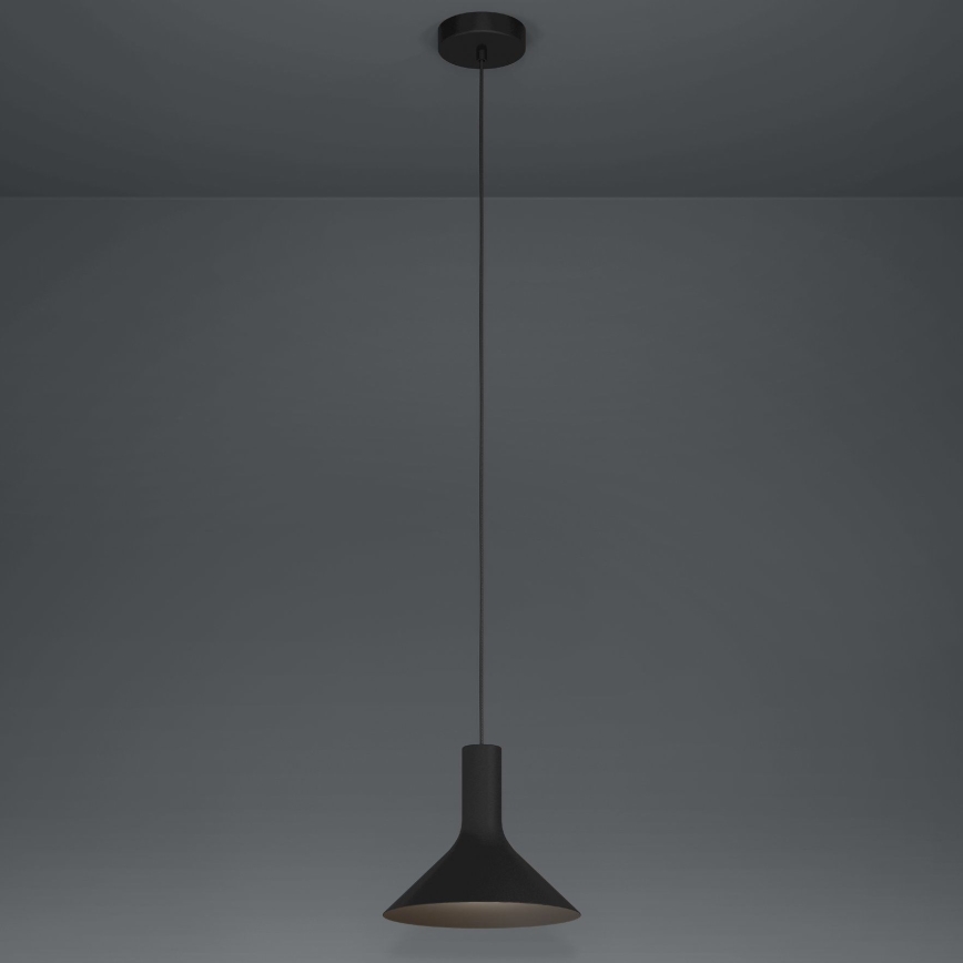 Eglo - Hanglamp aan een koord 1xE27/28W/230V zwart