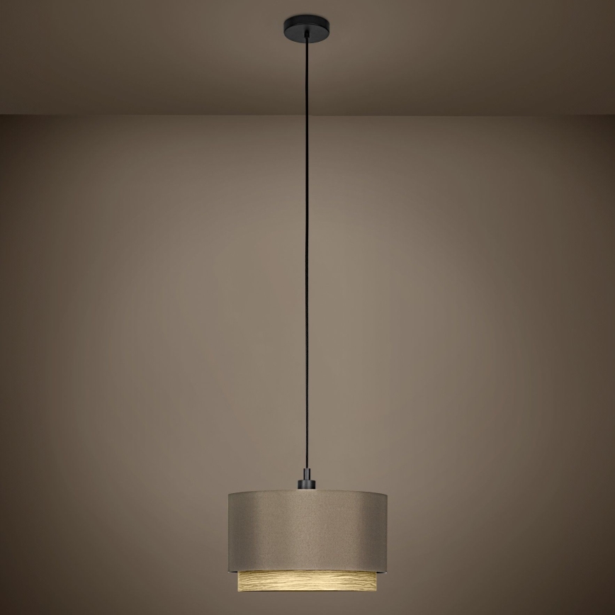 Eglo - Hanglamp aan een koord 1xE27/40W/230V bruin