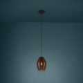Eglo - Hanglamp aan een koord 1xE27/40W/230V bruin