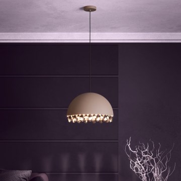 Eglo - Hanglamp aan een koord 1xE27/40W/230V bruin