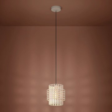 Eglo - Hanglamp aan een koord 1xE27/40W/230V diameter 21 cm crème