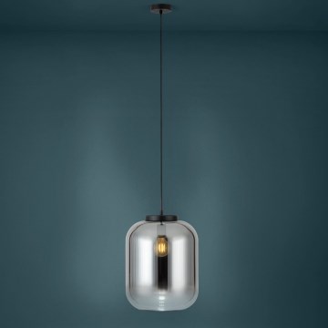 Eglo - Hanglamp aan een koord 1xE27/40W/230V diameter 35 cm gerookt