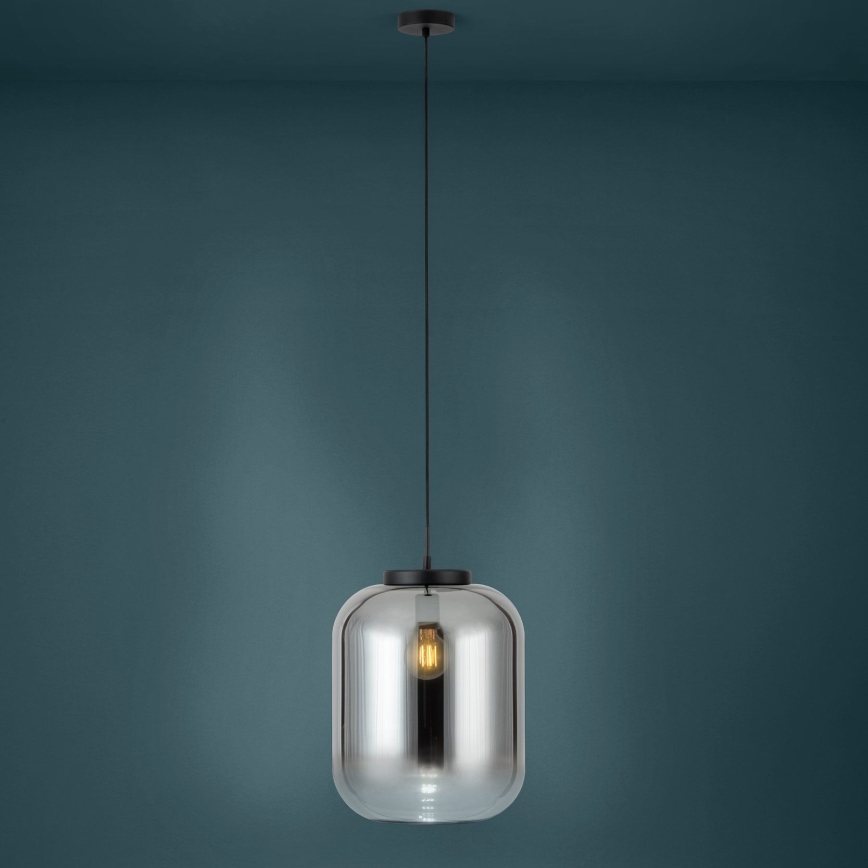 Eglo - Hanglamp aan een koord 1xE27/40W/230V diameter 35 cm gerookt