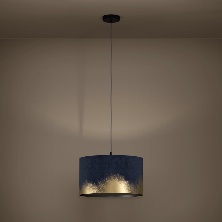 Eglo - Hanglamp aan een koord 1xE27/40W/230V diameter 38 cm blauw/goud