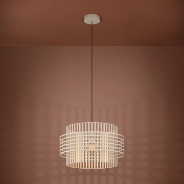 Eglo - Hanglamp aan een koord 1xE27/40W/230V diameter 48 cm crème