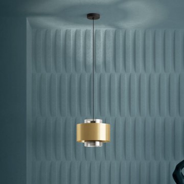 Eglo - Hanglamp aan een koord 1xE27/40W/230V goud