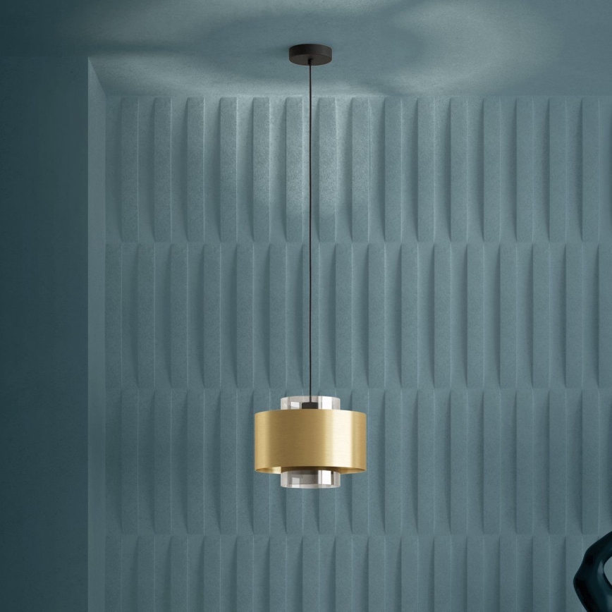 Eglo - Hanglamp aan een koord 1xE27/40W/230V goud