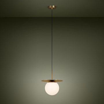 Eglo - Hanglamp aan een koord 1xE27/40W/230V goud