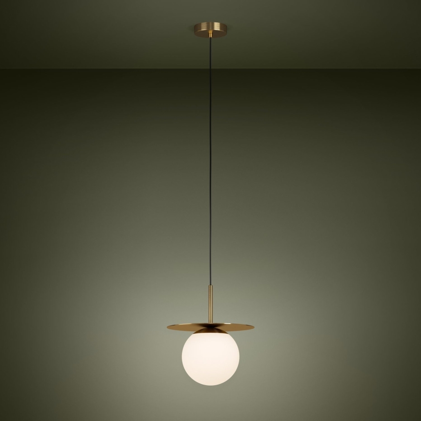 Eglo - Hanglamp aan een koord 1xE27/40W/230V goud