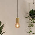 Eglo - Hanglamp aan een koord 1xE27/40W/230V goud