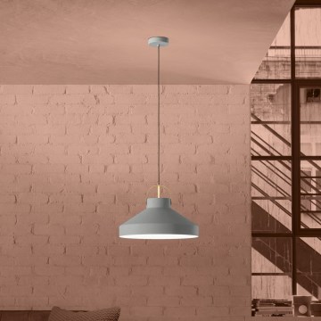 Eglo - Hanglamp aan een koord 1xE27/40W/230V grijs