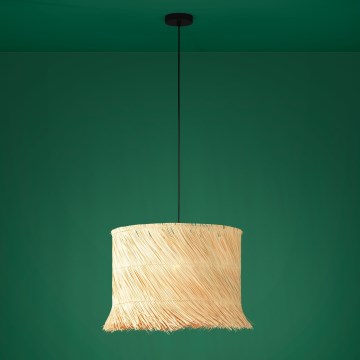 Eglo - Hanglamp aan een koord 1xE27/40W/230V rotan