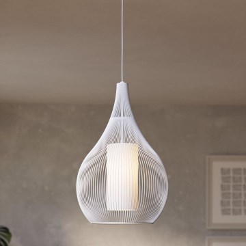 Eglo - Hanglamp aan een koord 1xE27/40W/230V wit