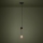 Eglo - Hanglamp aan een koord 1xE27/40W/230V zwart/goud