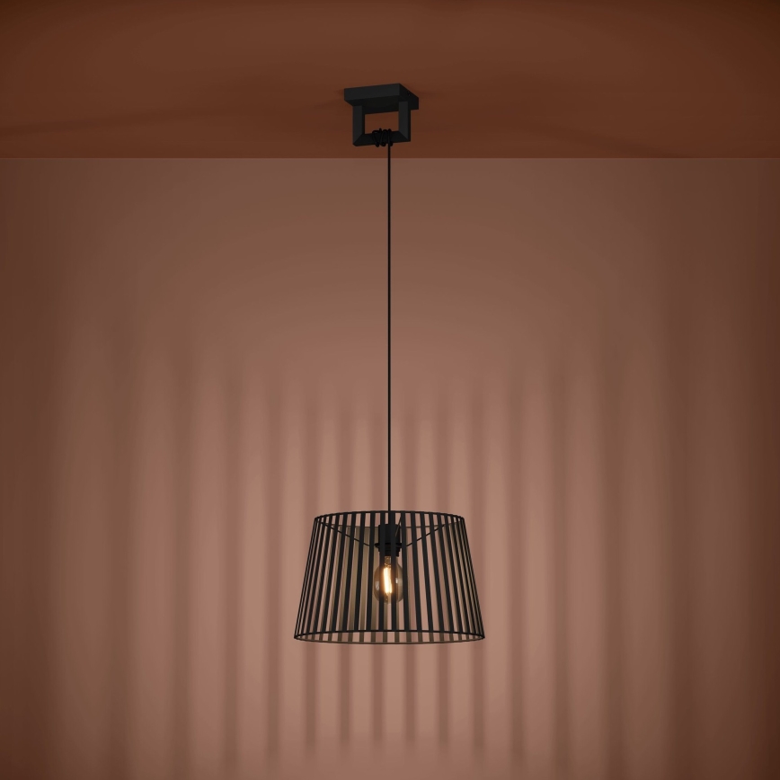 Eglo - Hanglamp aan een koord 1xE27/40W/230V zwart